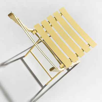 Ensemble bistro minimaliste 3 pièces pour patio : table ronde pliable et chaises