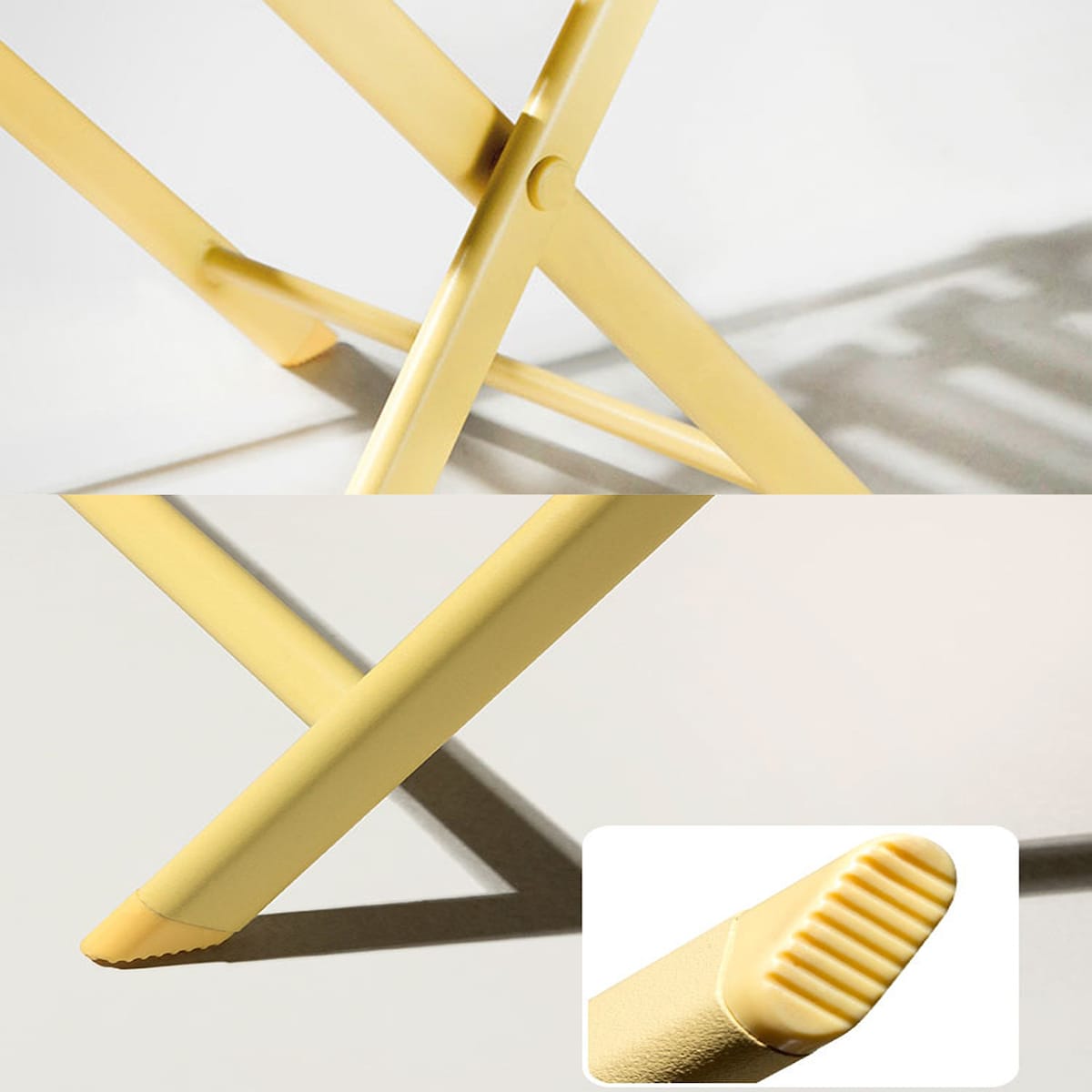 Ensemble bistro de patio 3 pièces comprenant une table ronde pliable et des chaises