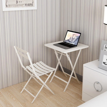 Ensemble bistro minimaliste 3 pièces pour patio : table carrée pliable et chaises