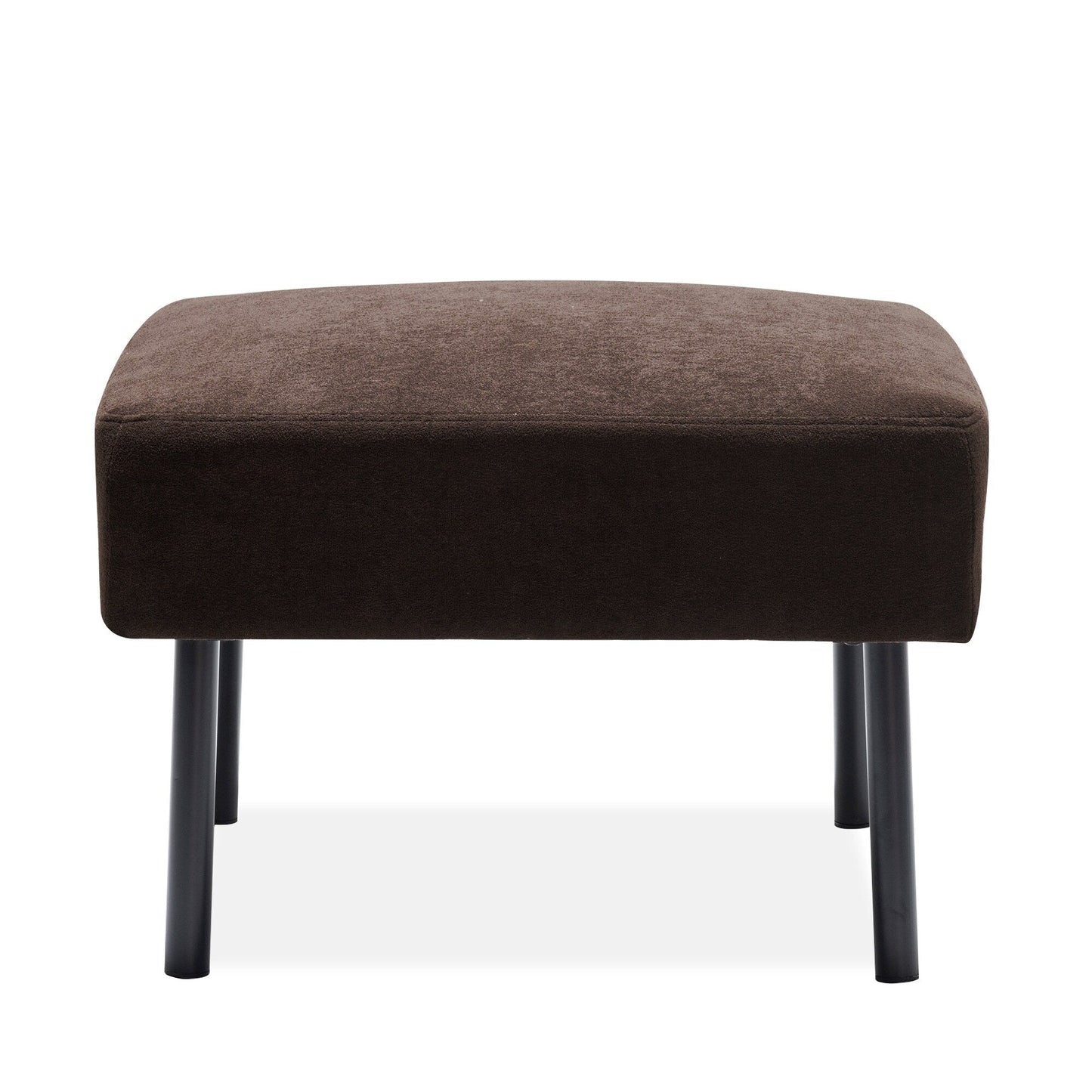 Canapé 3 places en tissu polyester en forme de L avec pouf, canapé rembourré moderne, petit canapé confortable pour petits espaces