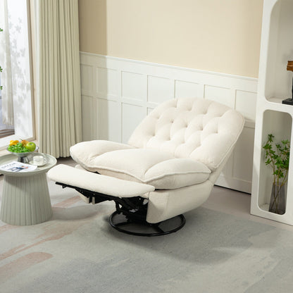 Ensemble de 2 fauteuils inclinables pivotants à 360 degrés