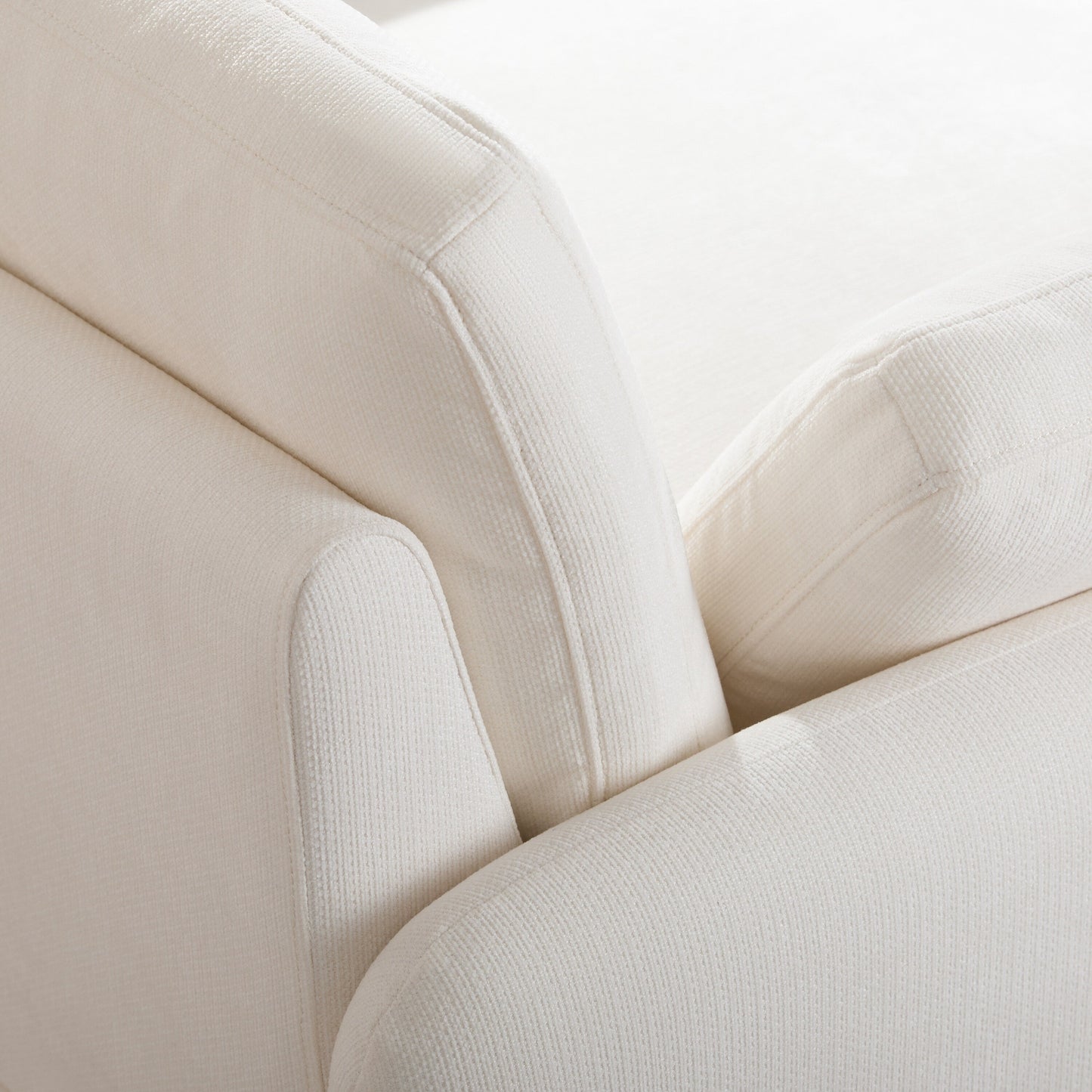 Fauteuil d'appoint simple surdimensionné en chenille 50 x 43, siège large et profond, fauteuil moderne et confortable rembourré
