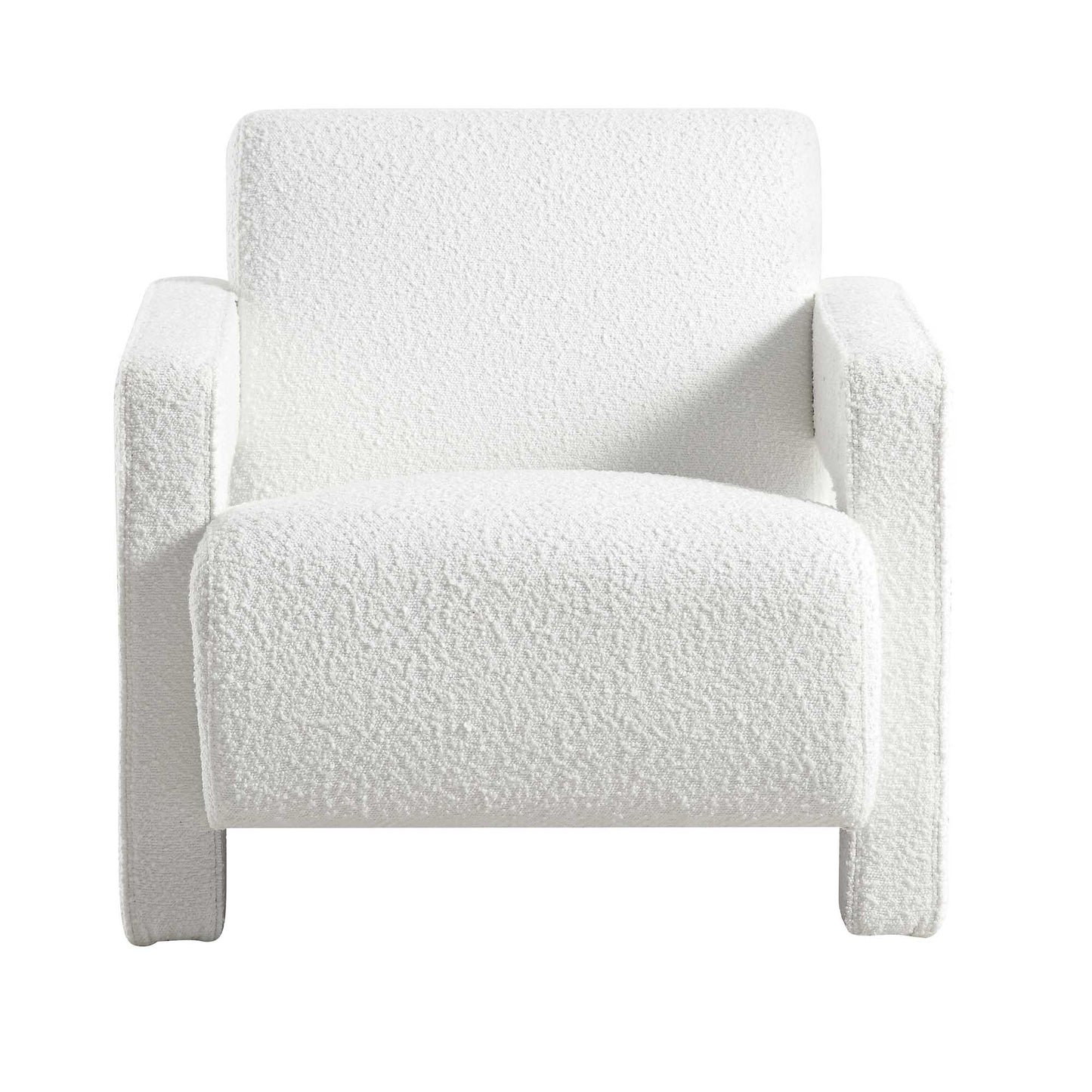 Fauteuil sculptural Brompton, Boucle blanche