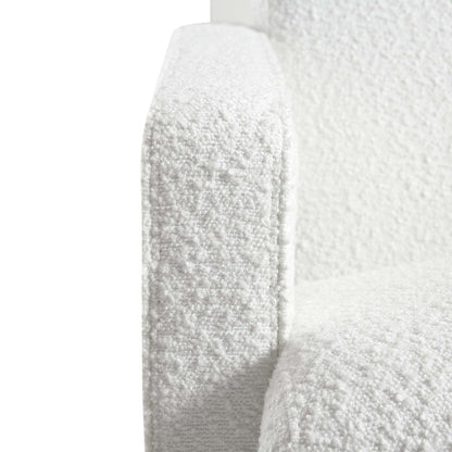 Fauteuil sculptural Brompton, Boucle blanche