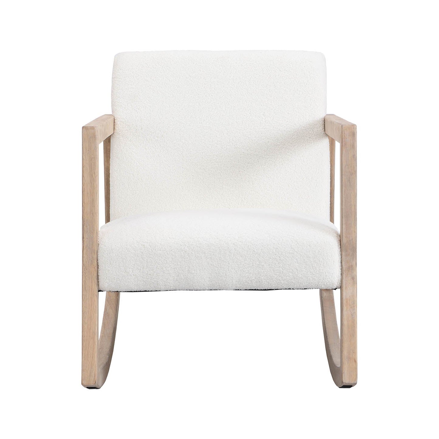 Fauteuil à bascule Fyne Ecru Boucle