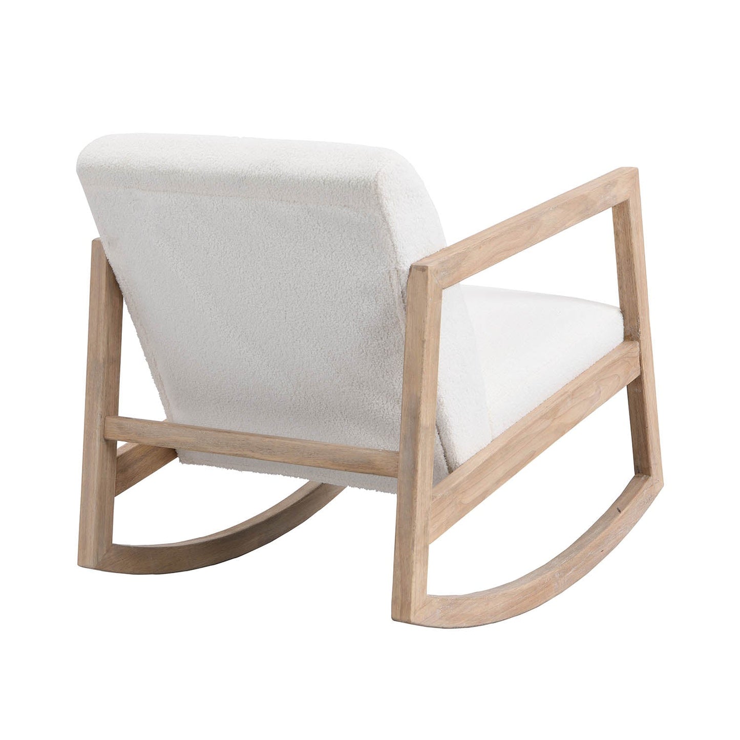 Fauteuil à bascule Fyne Ecru Boucle