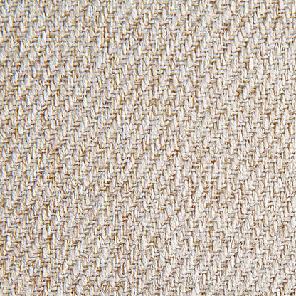 Pouf en tissu beige Byron