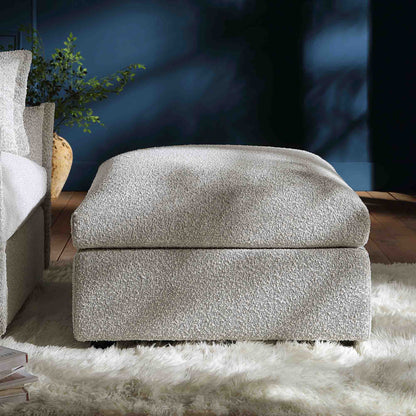 Pouf Boucle Gris Brume Byron