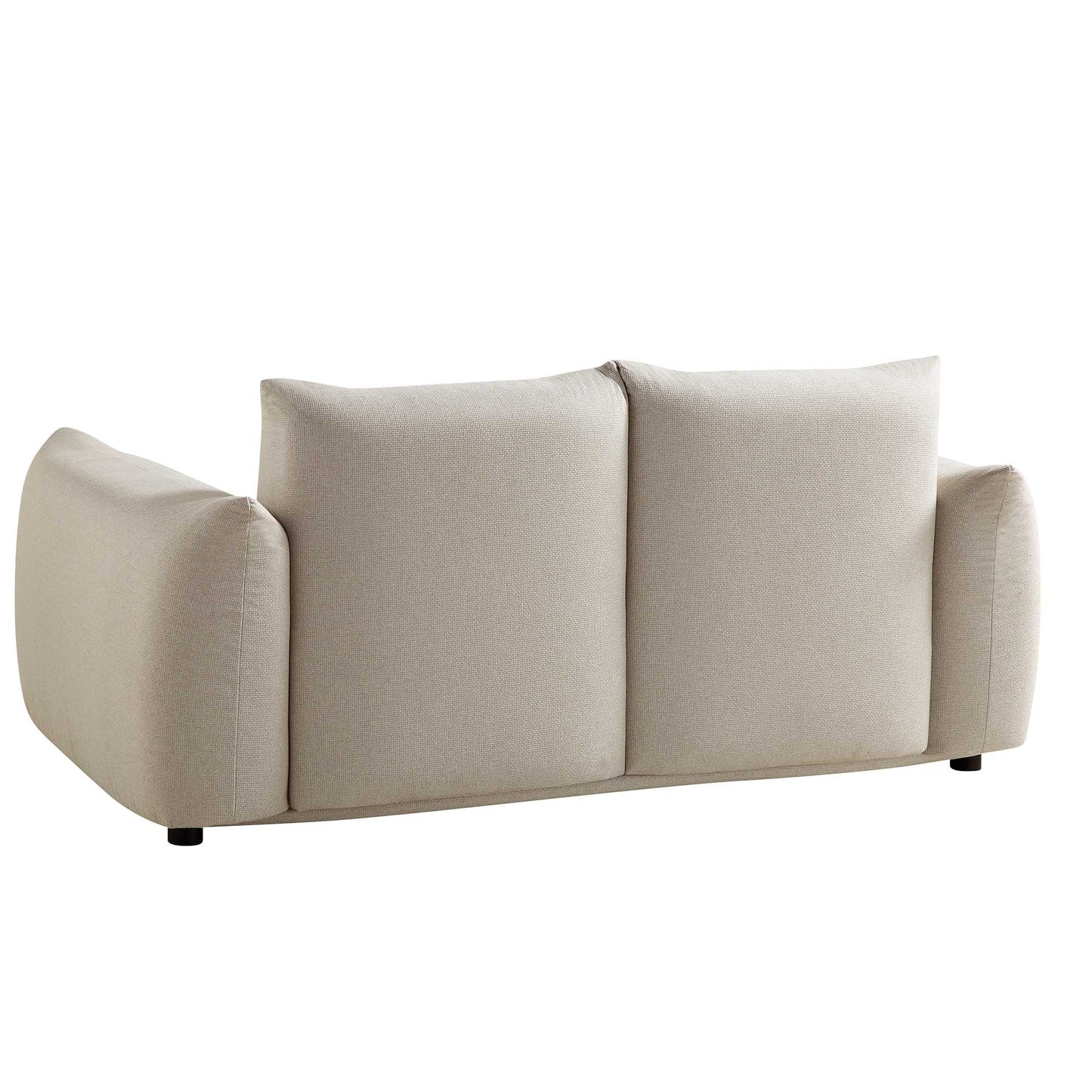 Canapé deux places Gianni, tissu tissé beige