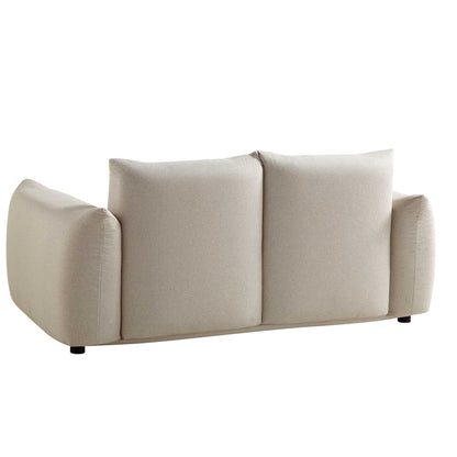 Canapé deux places Gianni, tissu tissé beige