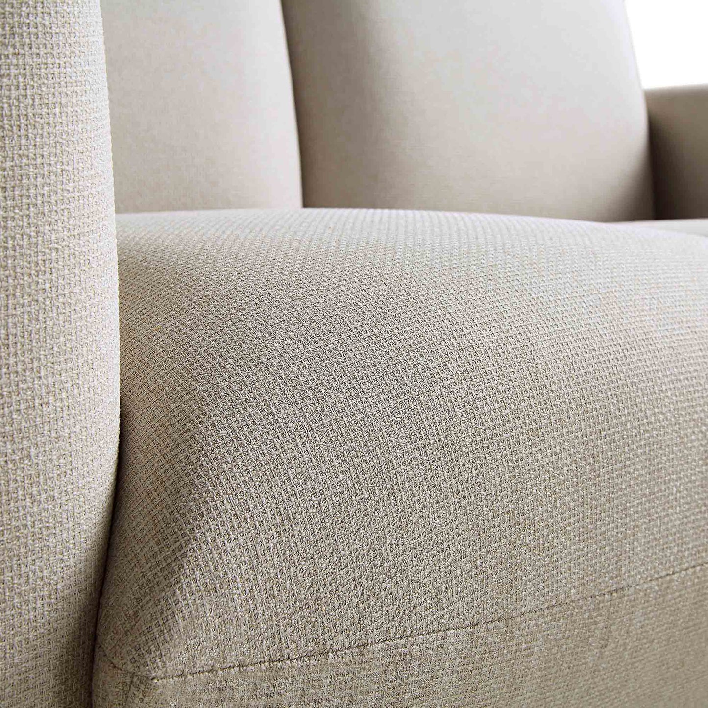 Canapé deux places Gianni, tissu tissé beige
