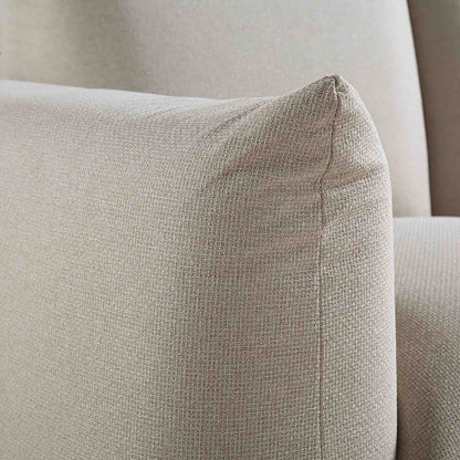 Canapé deux places Gianni, tissu tissé beige