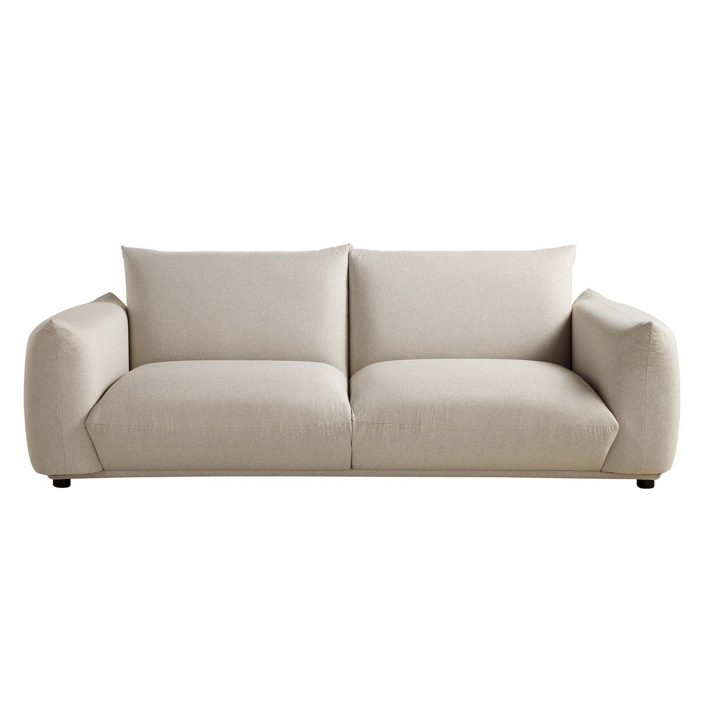 Canapé trois places Gianni, tissu tissé beige