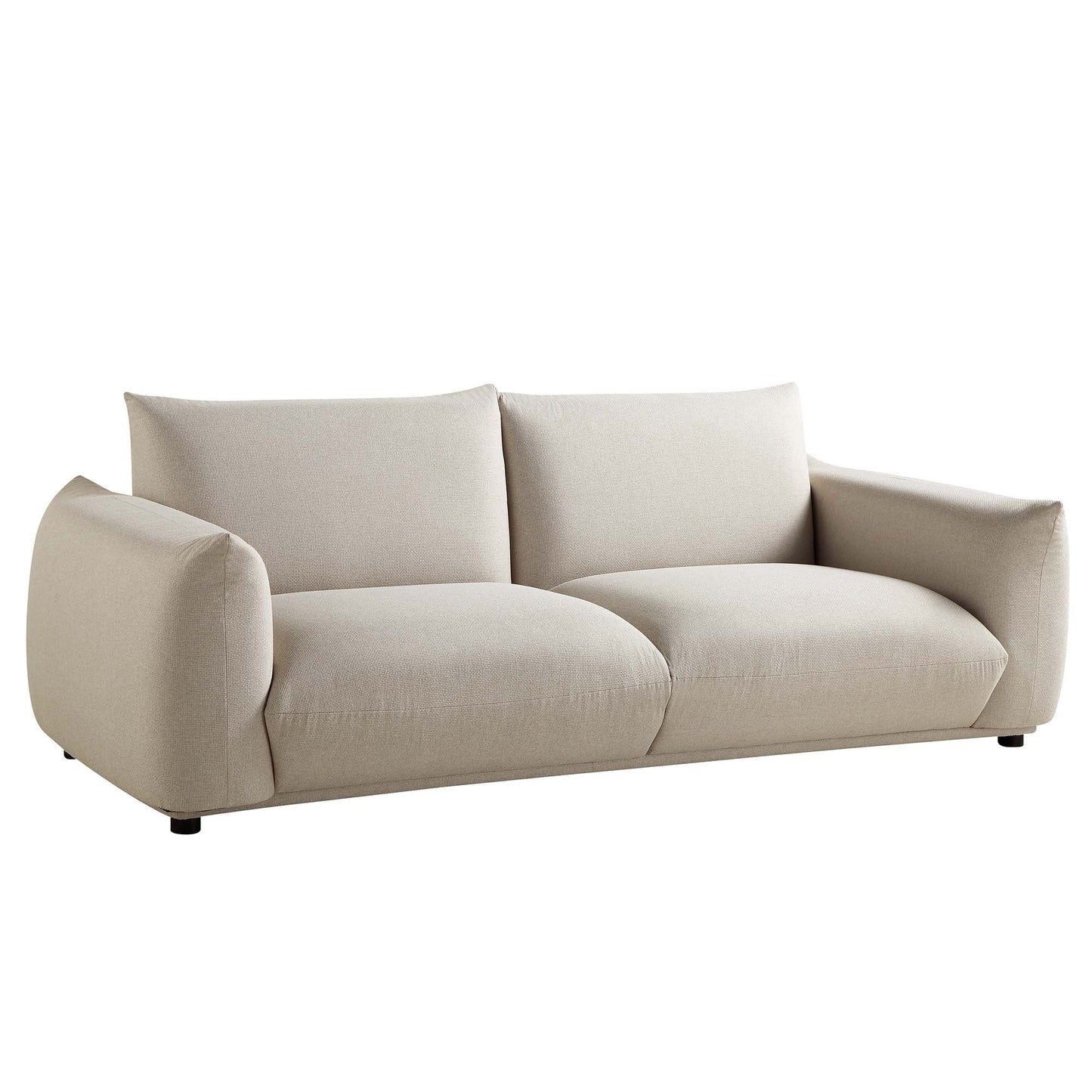 Canapé trois places Gianni, tissu tissé beige