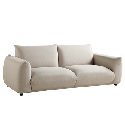 Canapé trois places Gianni, tissu tissé beige