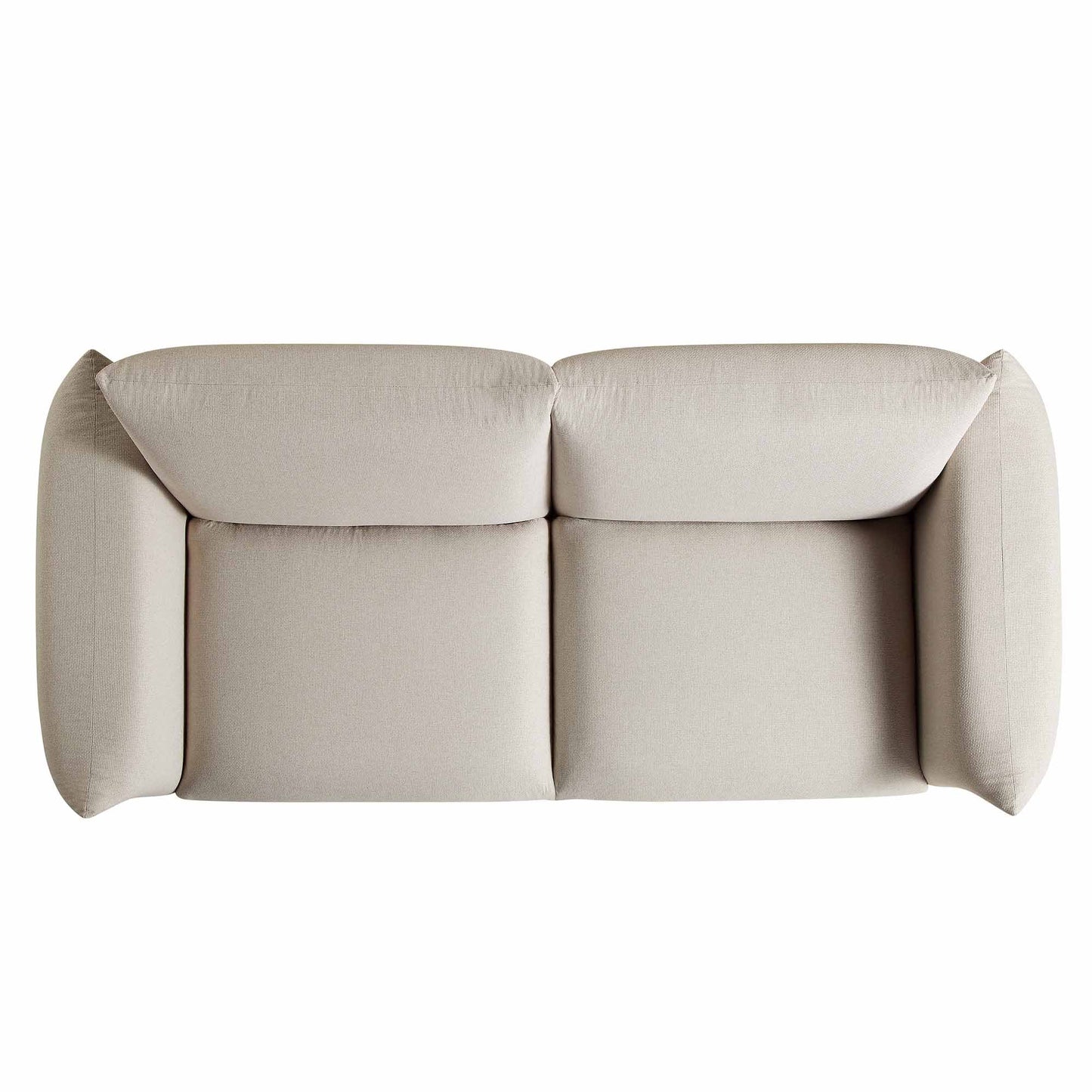 Canapé trois places Gianni, tissu tissé beige