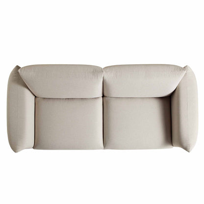 Canapé trois places Gianni, tissu tissé beige