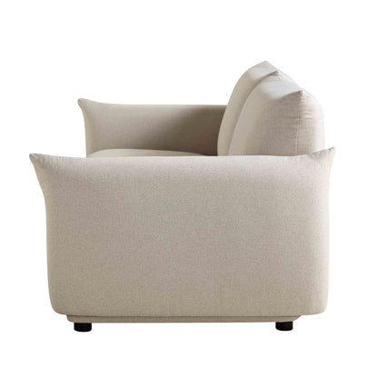 Canapé trois places Gianni, tissu tissé beige