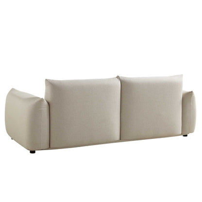 Canapé trois places Gianni, tissu tissé beige