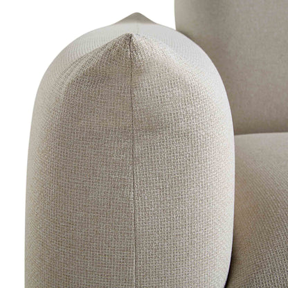 Canapé trois places Gianni, tissu tissé beige