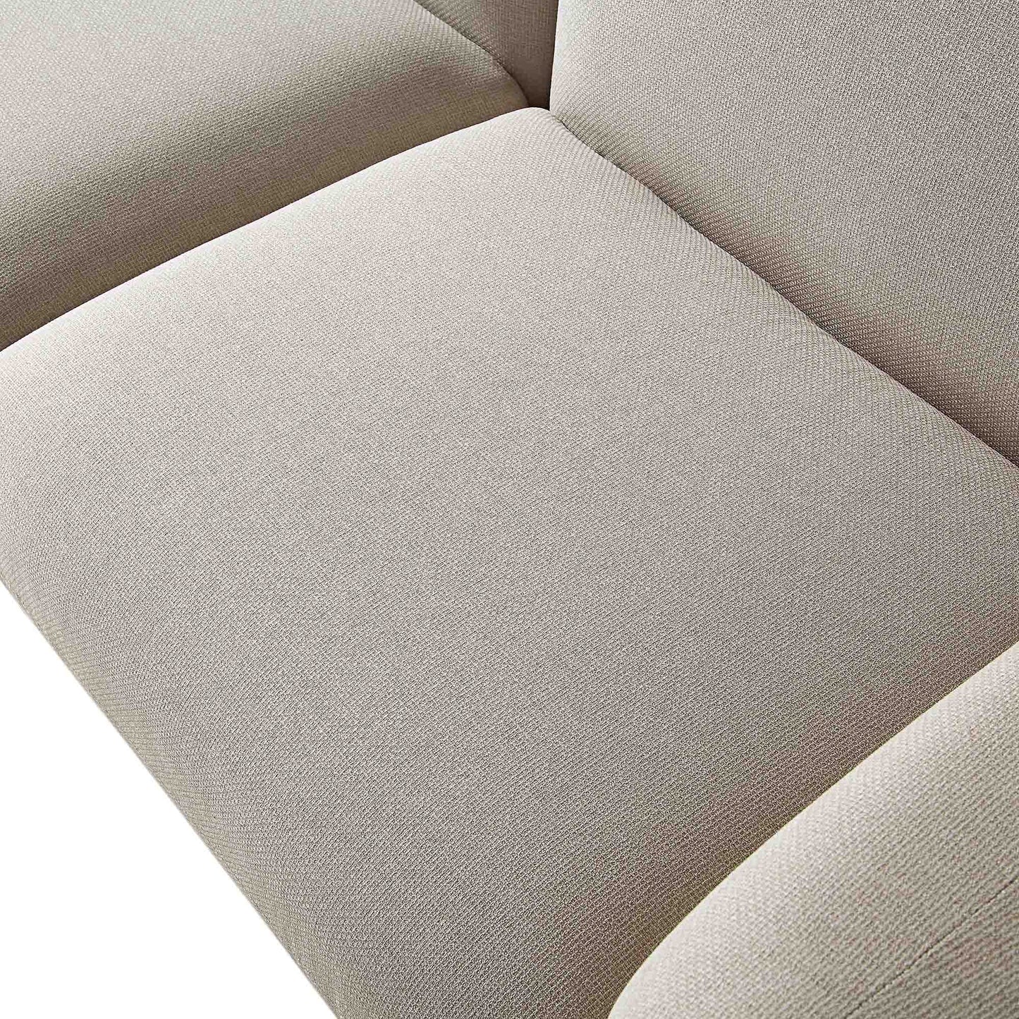 Canapé trois places Gianni, tissu tissé beige