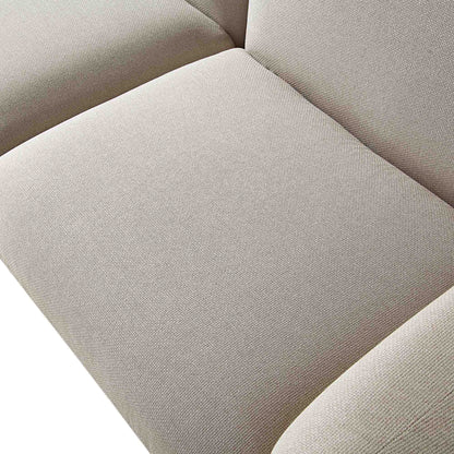 Canapé trois places Gianni, tissu tissé beige