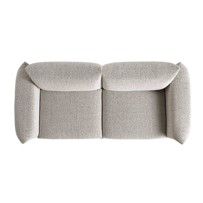 Canapé trois places Gianni, boucle gris brume