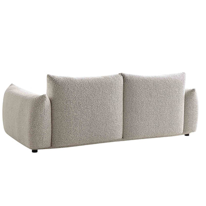 Canapé trois places Gianni, boucle gris brume