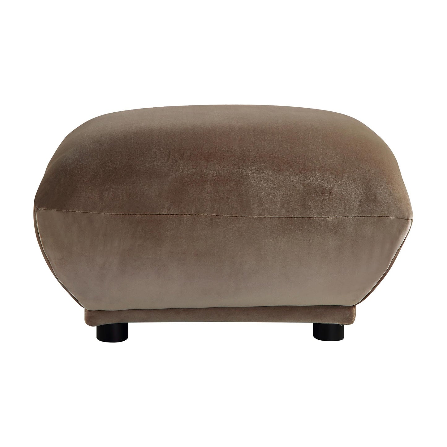 Pouf Gianni, velours de vison