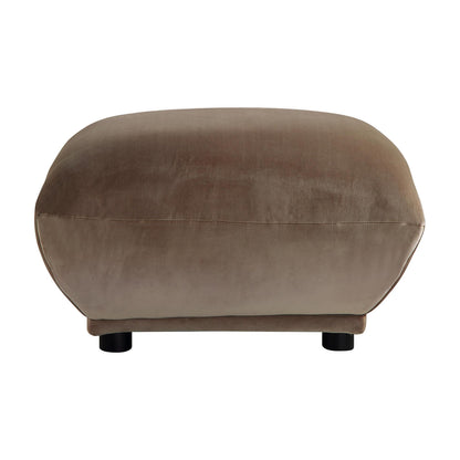 Pouf Gianni, velours de vison