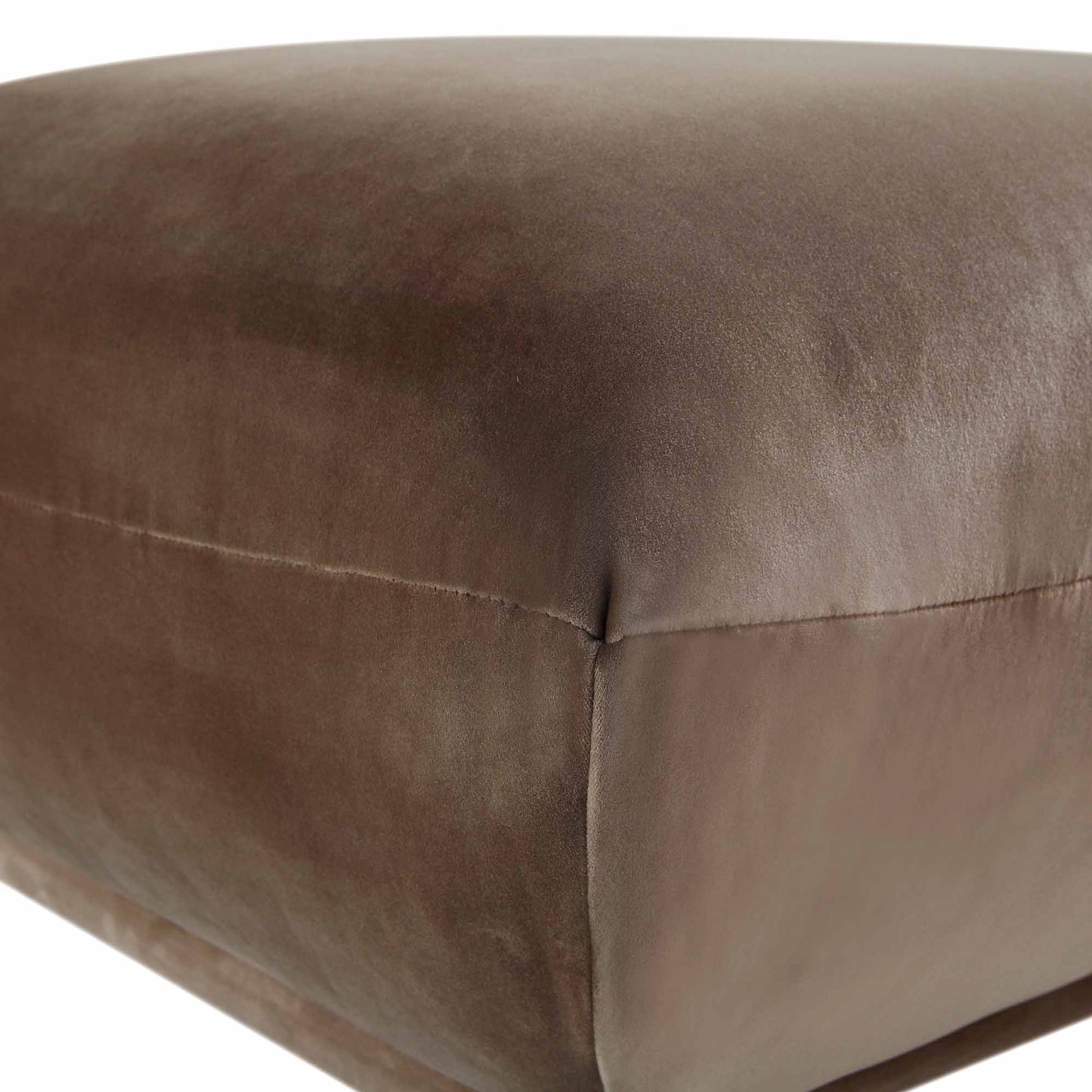 Pouf Gianni, velours de vison