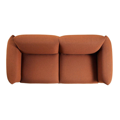 Canapé trois places Gianni, tissu terracotta