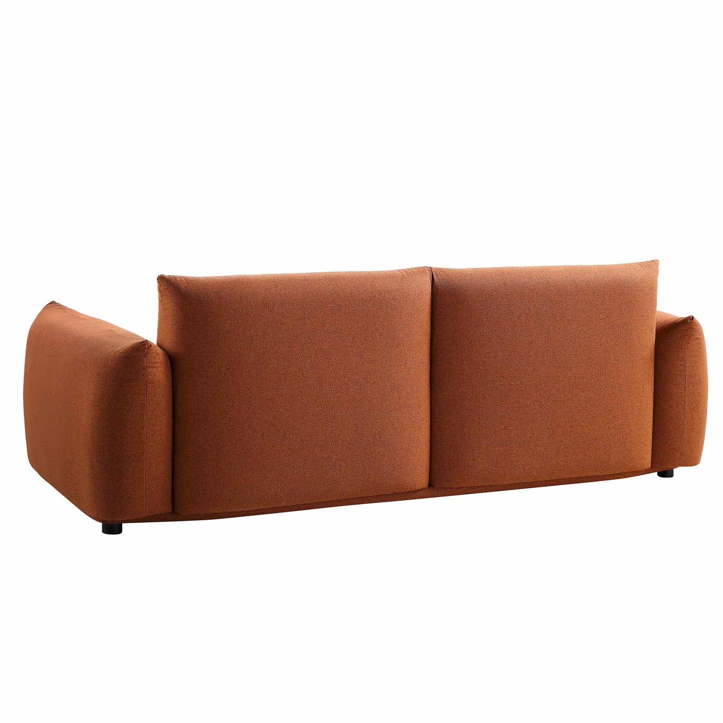 Canapé trois places Gianni, tissu terracotta