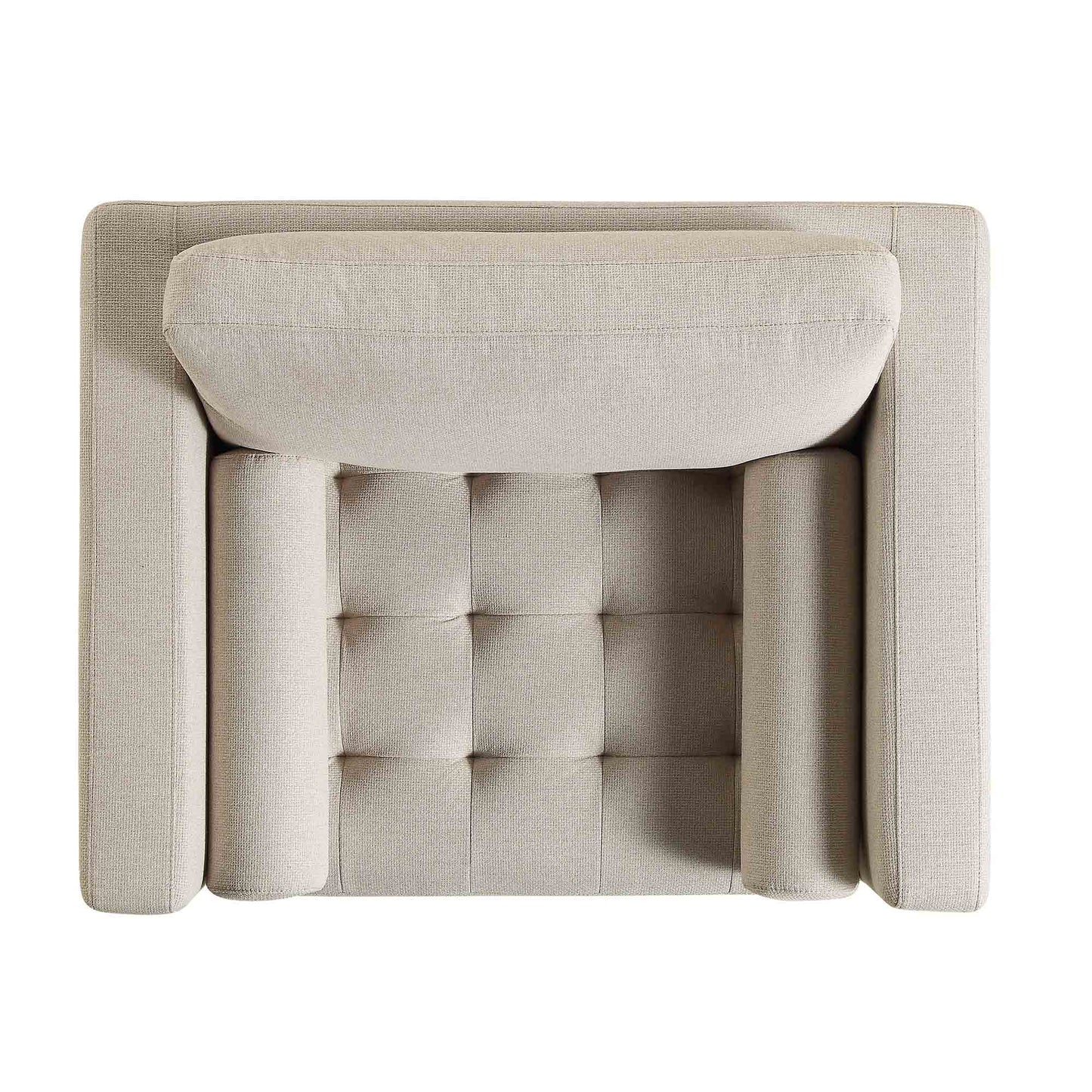 Fauteuil Henrietta, tissu tissé beige