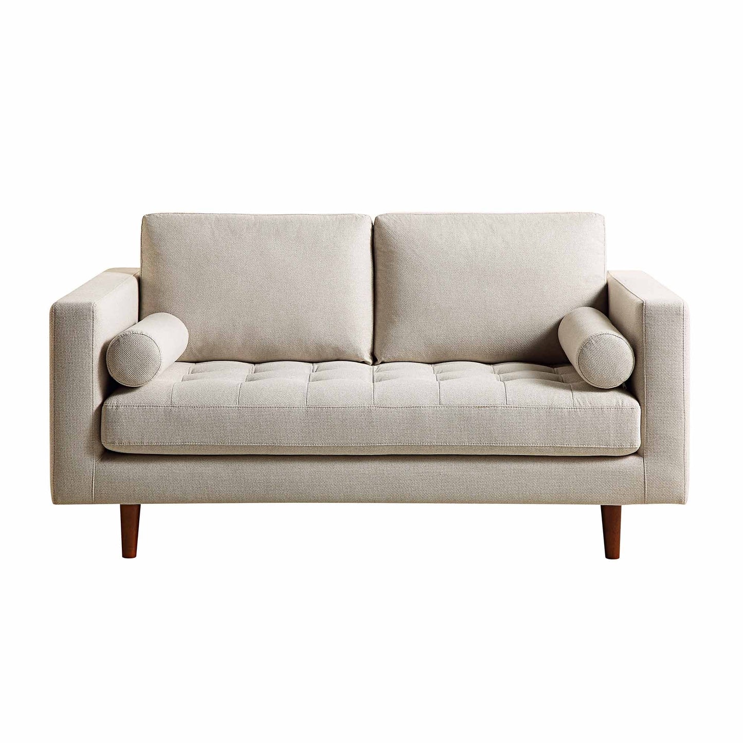 Canapé 2 places Henrietta, tissu tissé beige