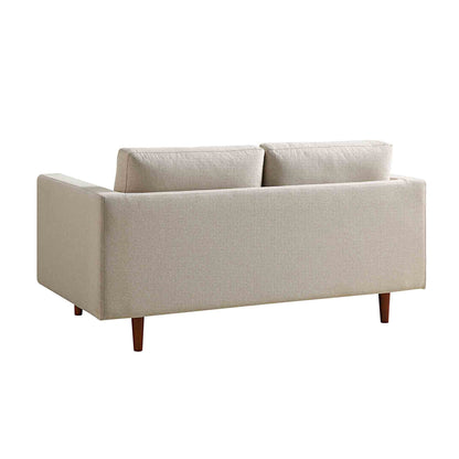 Canapé 2 places Henrietta, tissu tissé beige