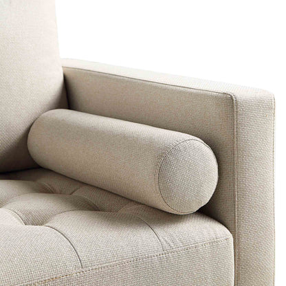Canapé 2 places Henrietta, tissu tissé beige