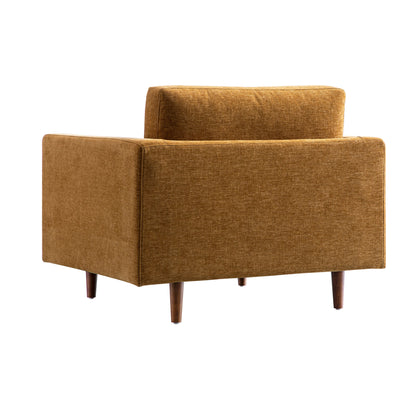 Fauteuil Henrietta, chenille miel épicé