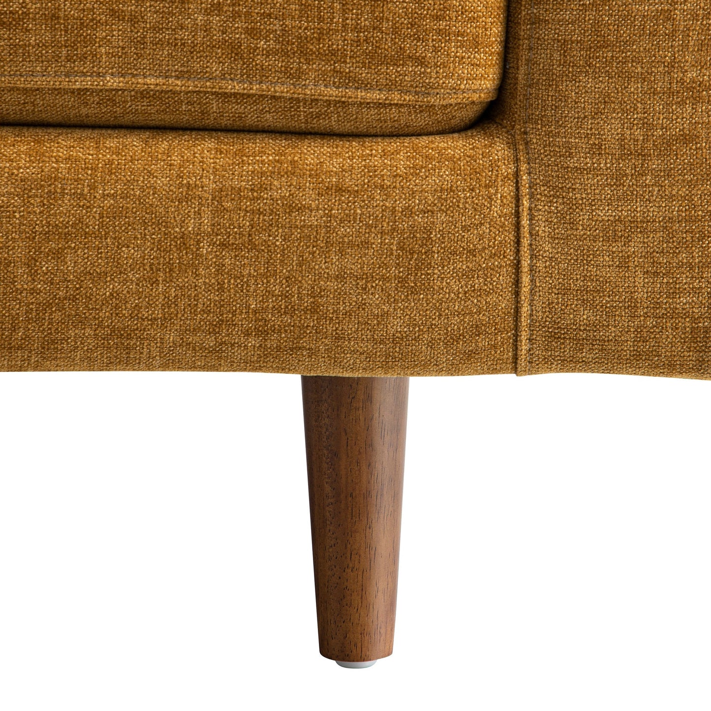 Fauteuil Henrietta, chenille miel épicé