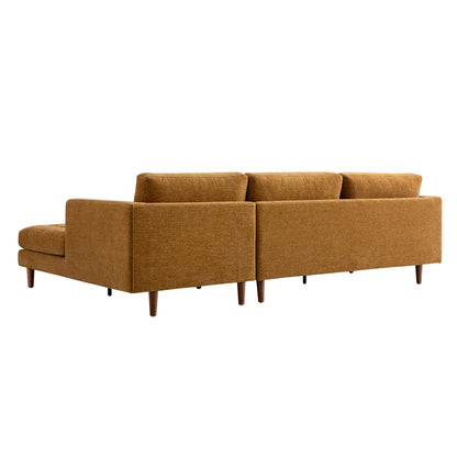 Canapé méridienne 4 places Henrietta Spiced Honey Chenille, orientation droite