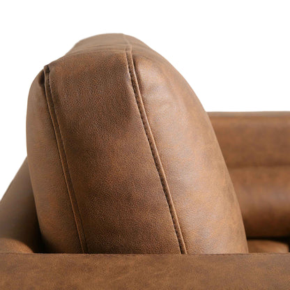 Fauteuil Henrietta, simili-daim beige