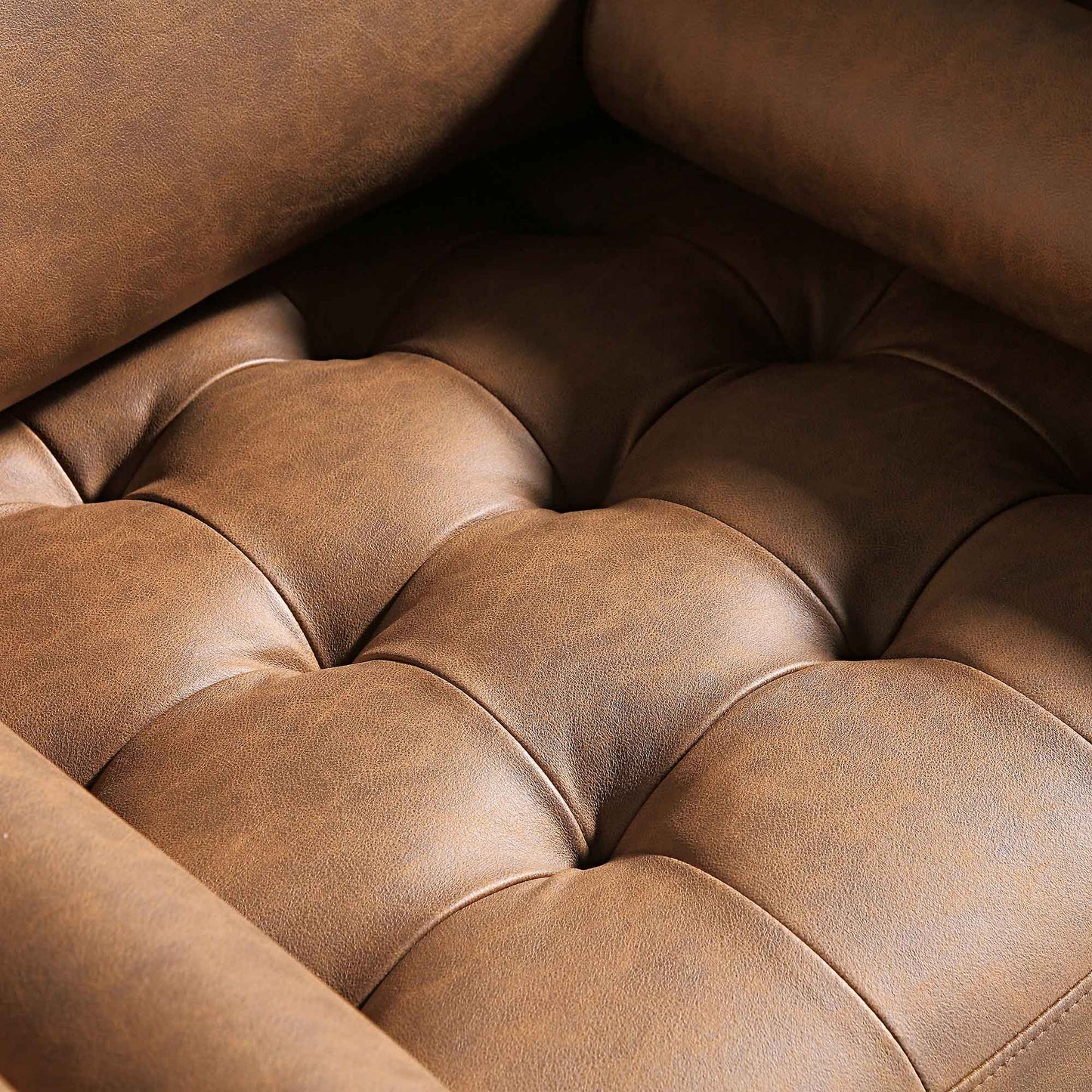 Fauteuil Henrietta, simili-daim beige