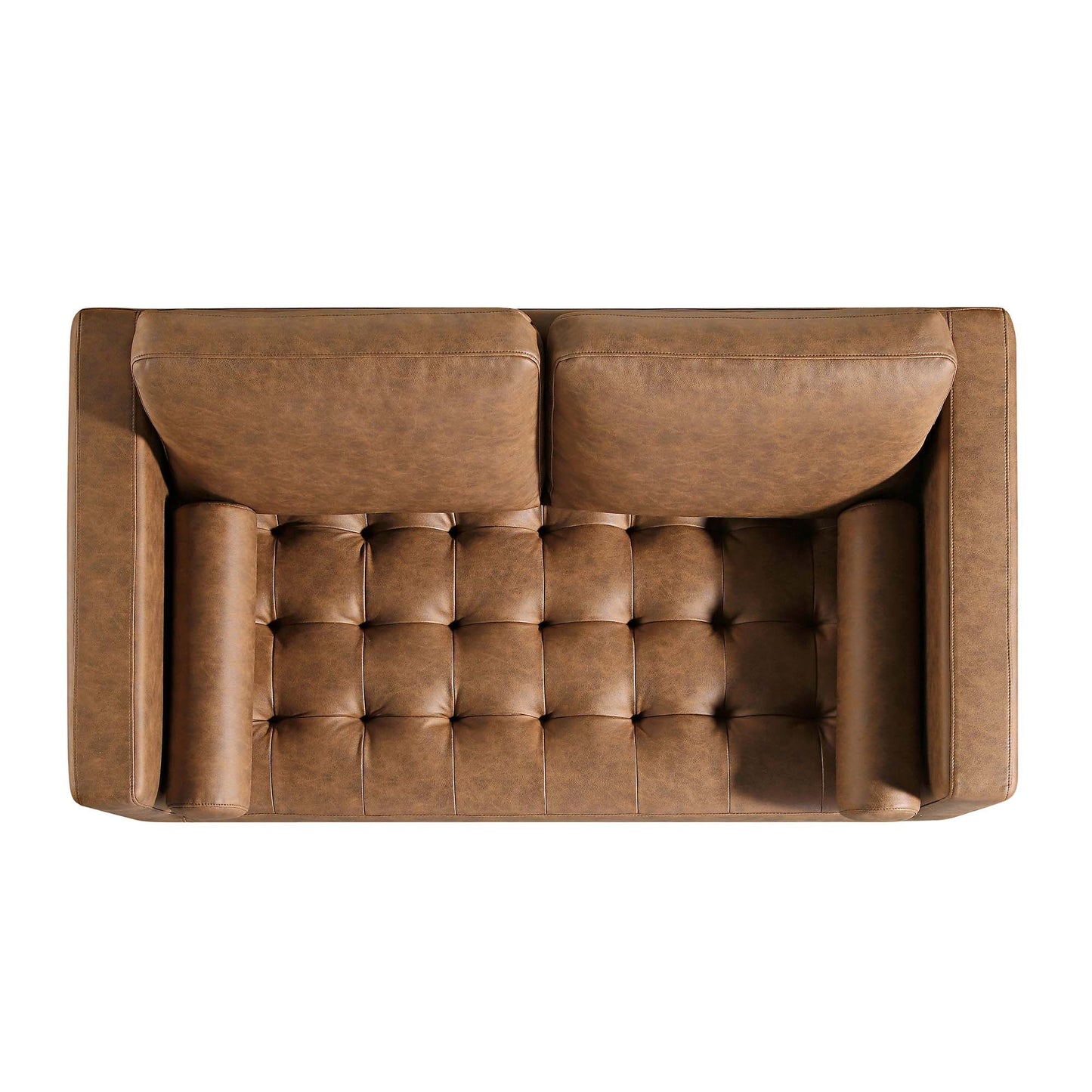 Canapé 2 places Henrietta, simili-daim beige