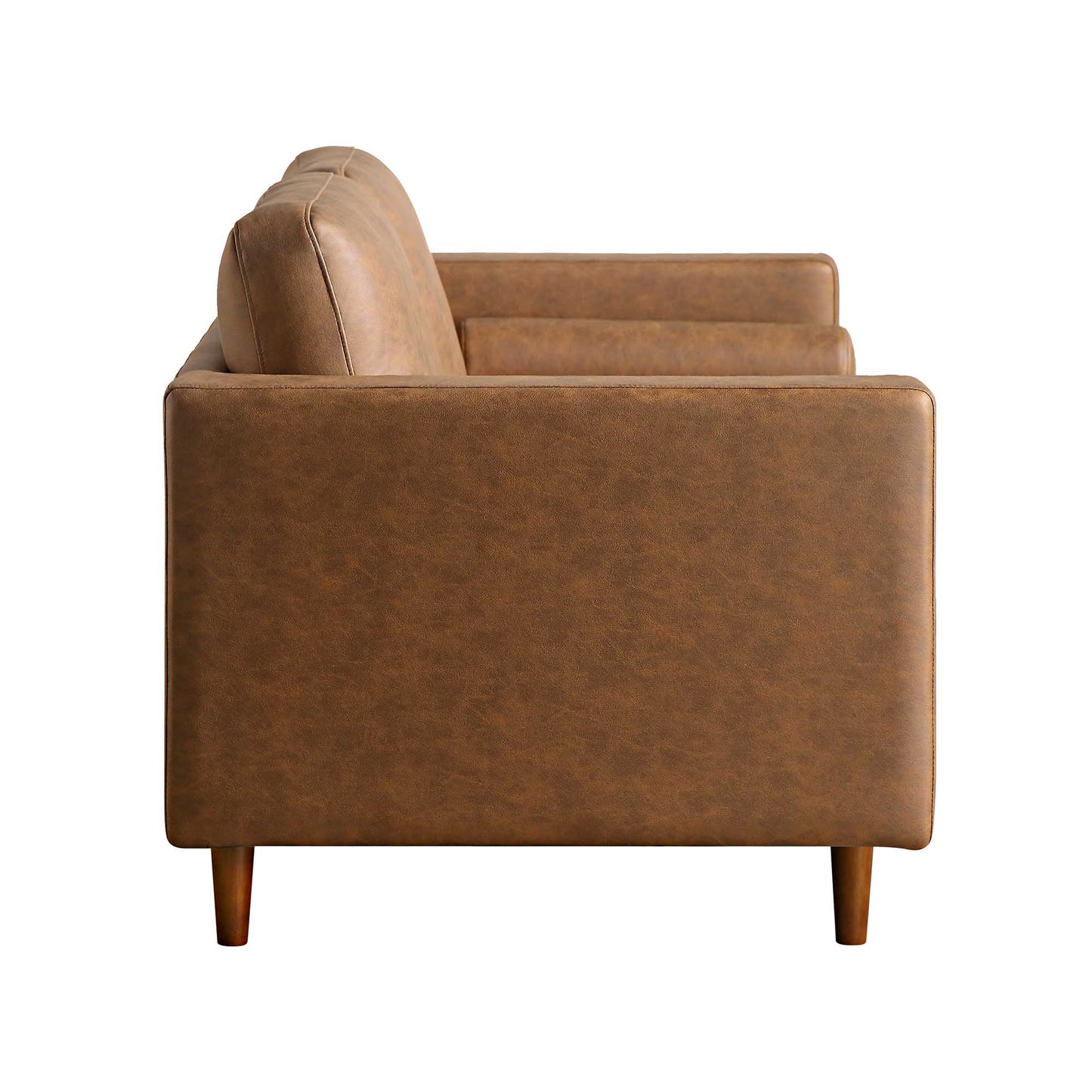 Canapé 2 places Henrietta, simili-daim beige