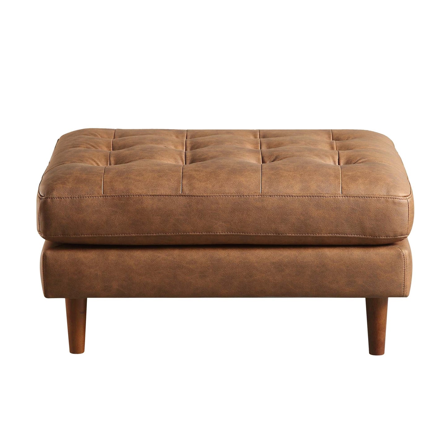 Pouf Henrietta, simili-daim beige