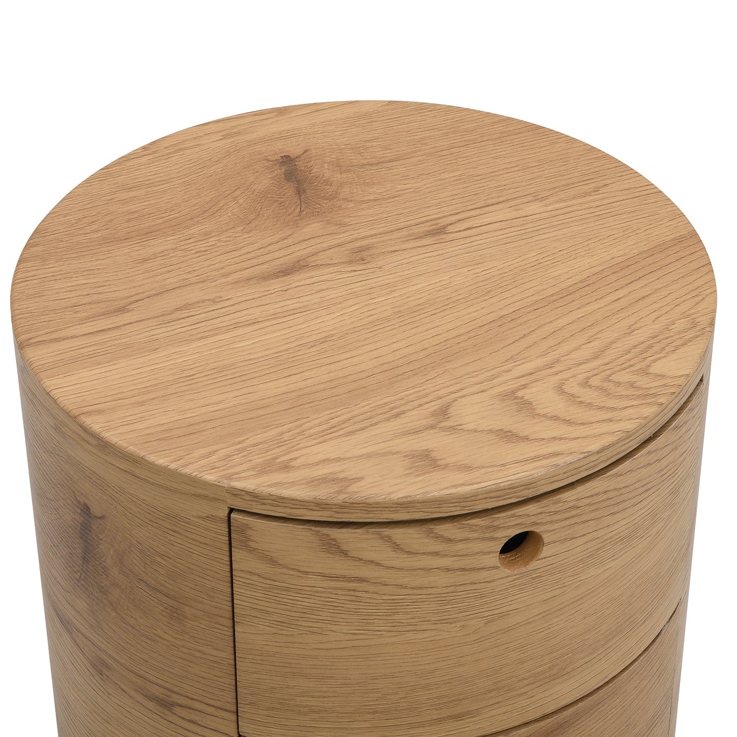 Table de chevet DOLIO Drum Chest 3 tiroirs en chêne