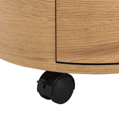Table de chevet DOLIO Drum Chest 3 tiroirs en chêne