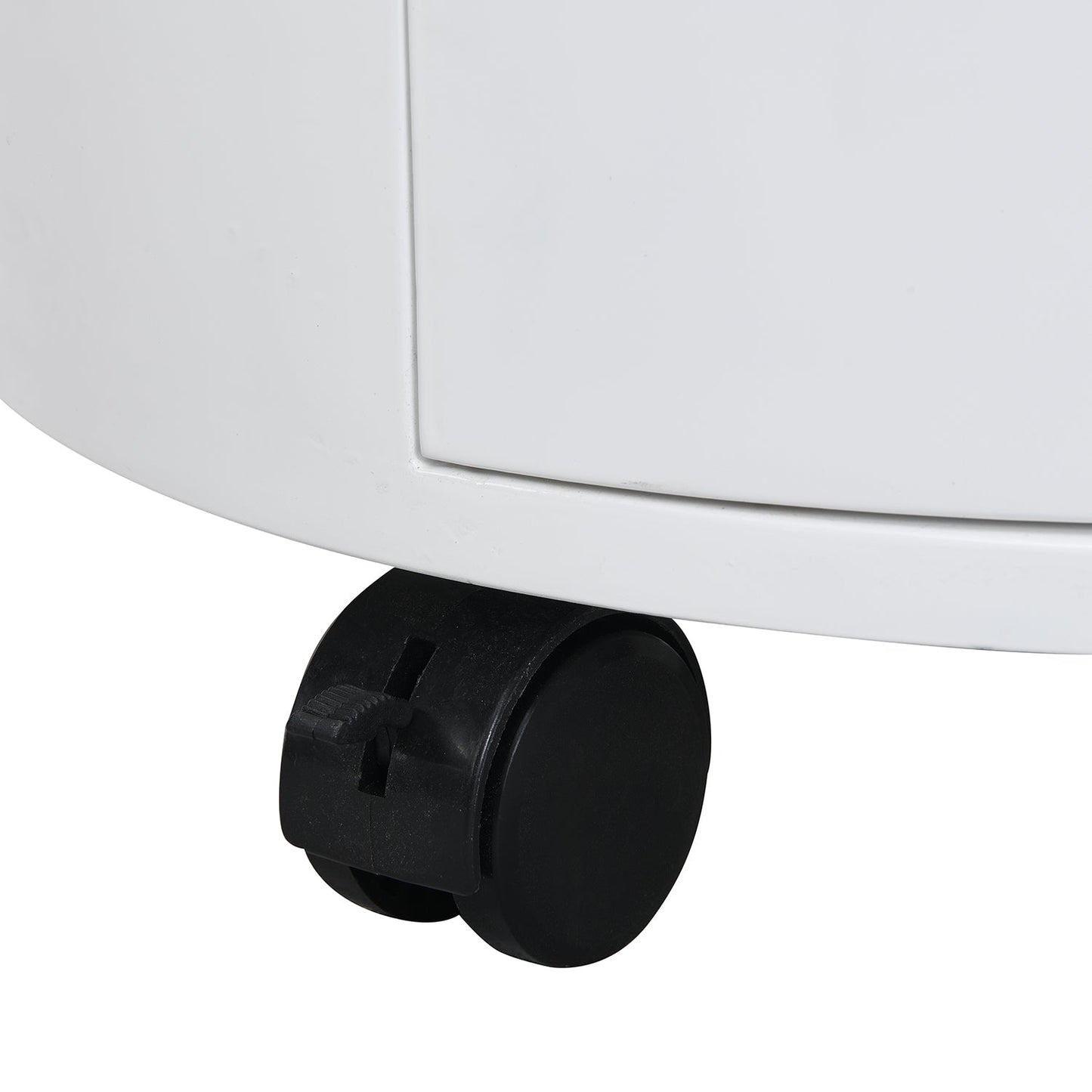 Table de chevet 3 tiroirs Dolio Drum Chest en blanc