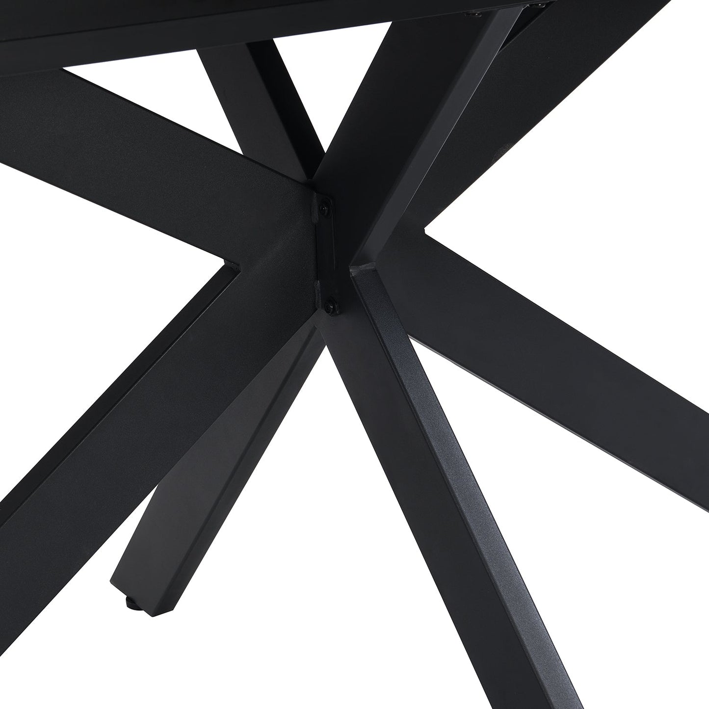Table à manger extensible en céramique noire Varden