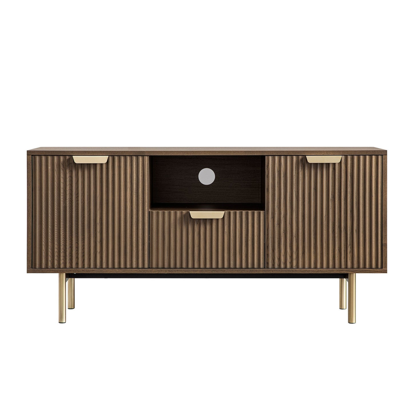 Meuble TV Richmond Ridged, frêne foncé